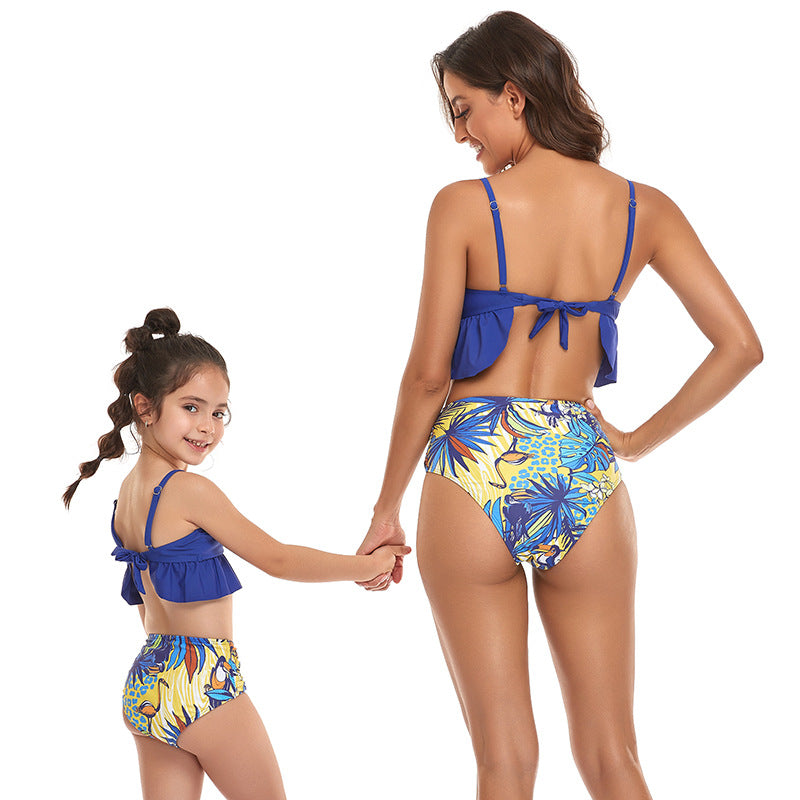 Parent-child Swimsuit Two-piece Swimsuit Family Matching Swimwear