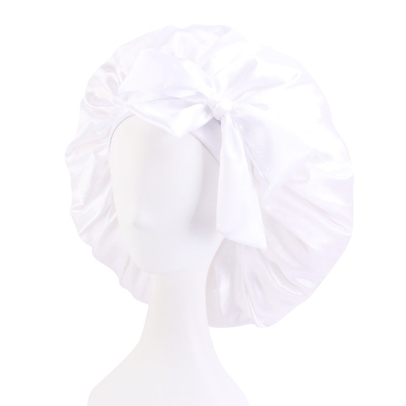 Popular Large Nightcap Satin Streamer Round Hat