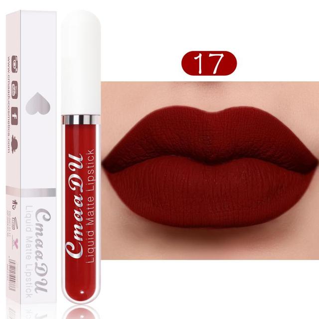 Matte Velvet Lip Gloss Liquid Lipstick Glitter Makeup Cosmetics