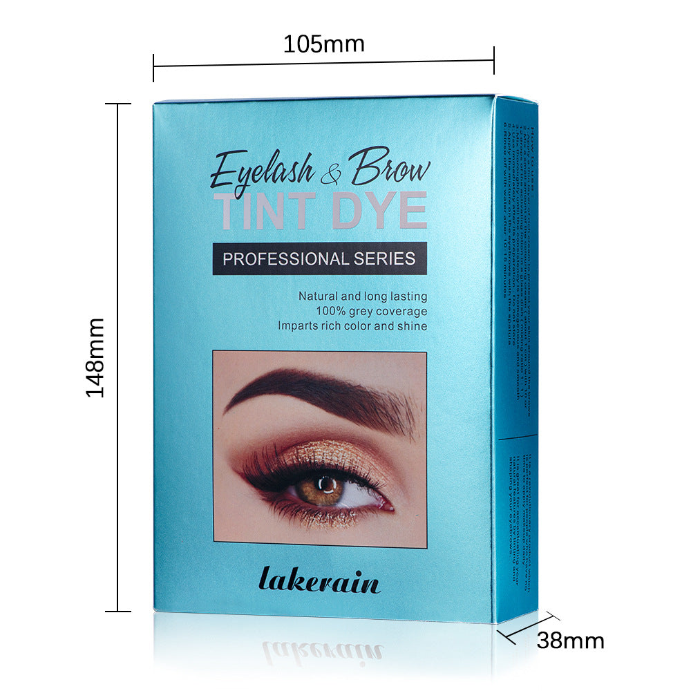 Brown Black Eyebrow Hair Dye Paste Tint Kit