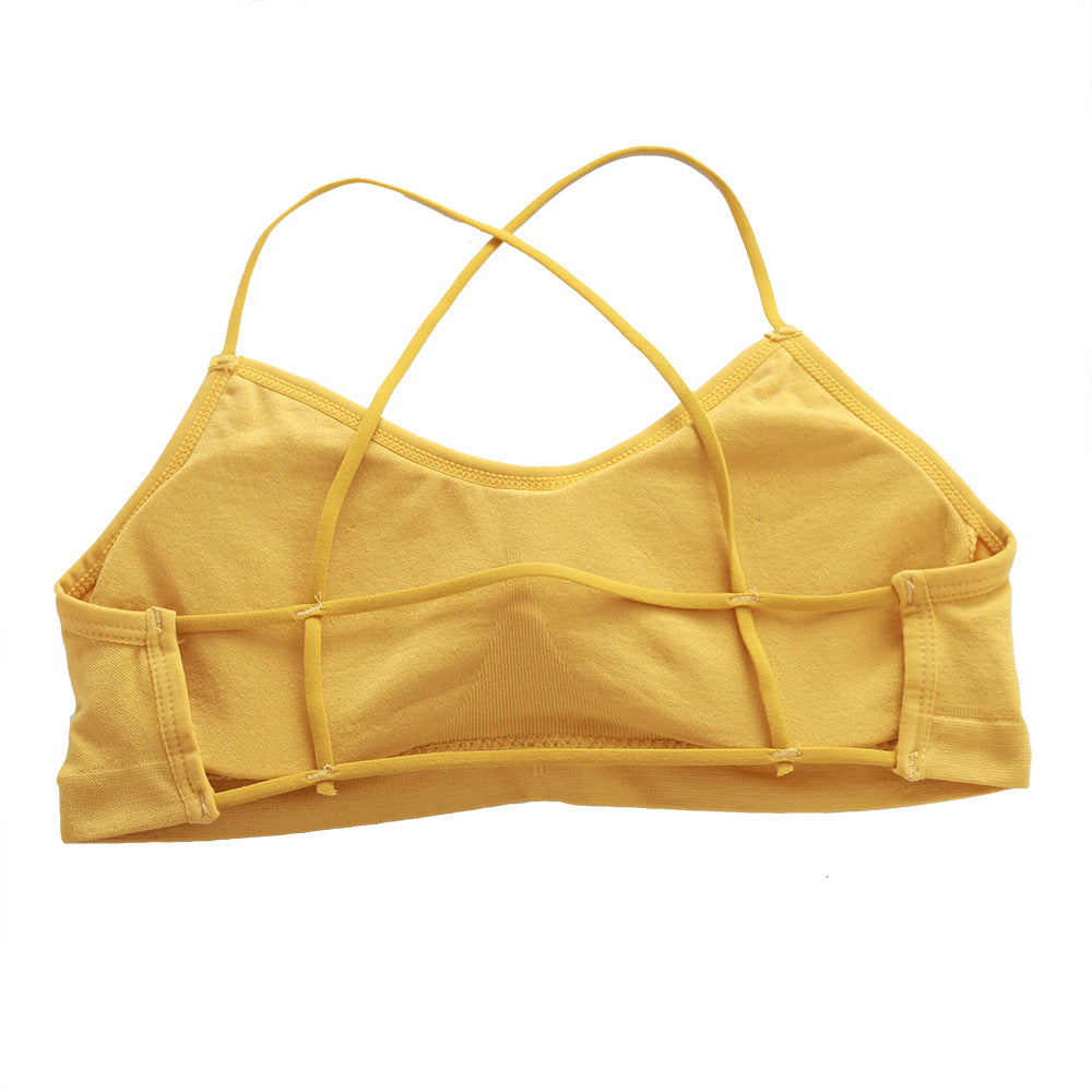 Dam Push Up Solid BH Elastic Gathering Bralette Tube Top 