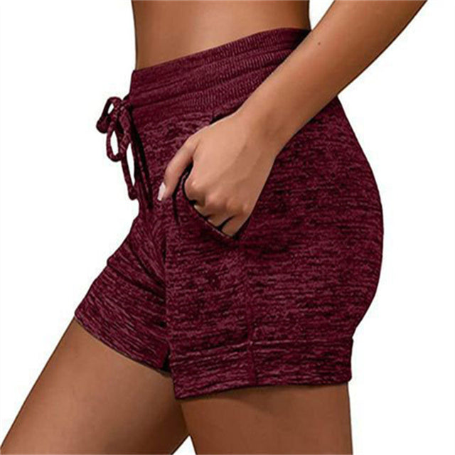 Female High Waist Pants Ladies Casual Fitness Sports Shorts