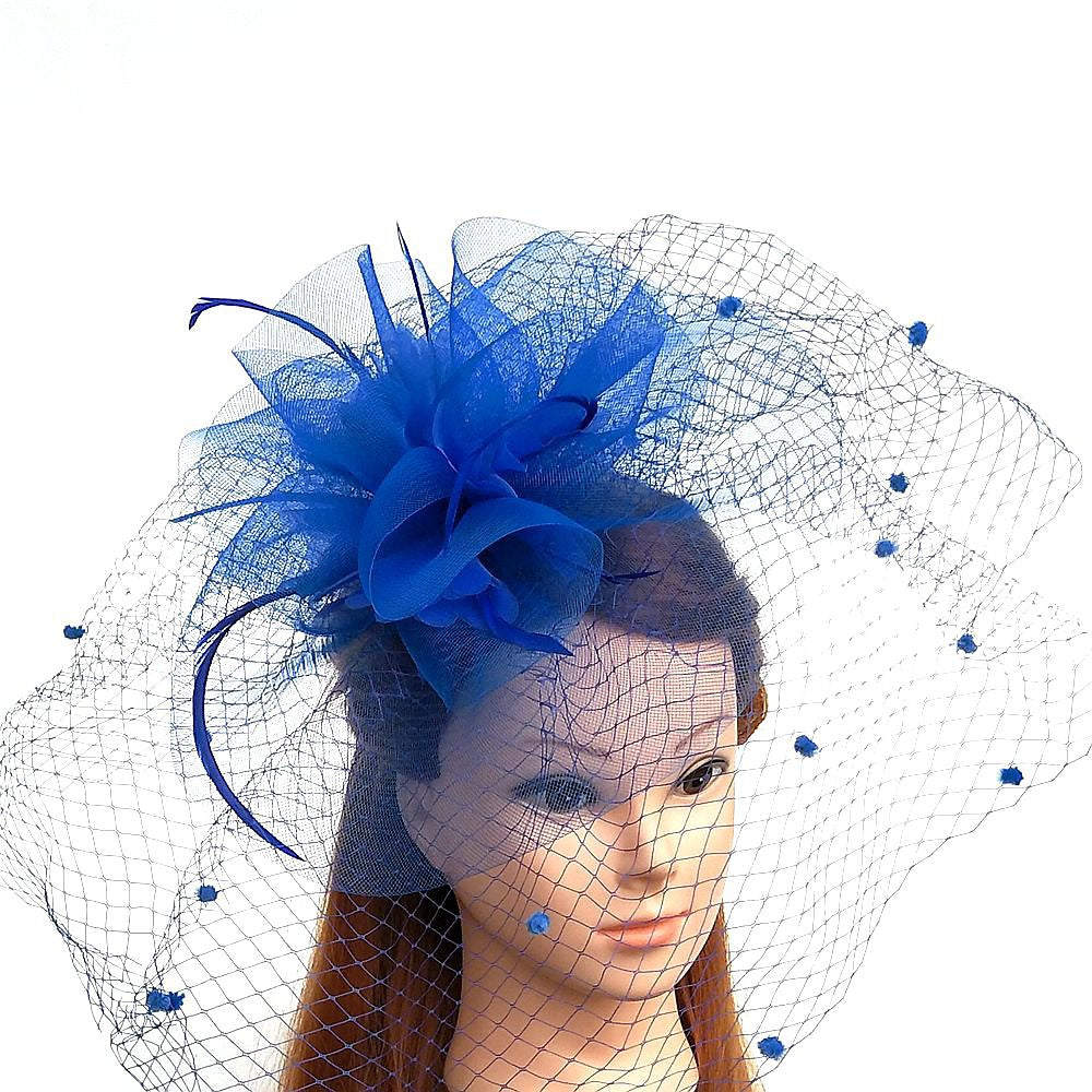 Tulle / Feather / Net Kentucky Derby Hat / Fascinators / Hats with 1 Wedding / Special Occasion / Horse Race Headpiece