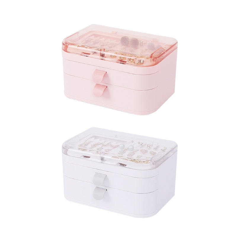 Plastic 2 Drawer Jewelry Storage Box