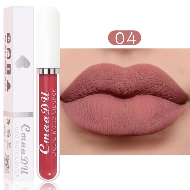 Matte Velvet Lip Gloss Liquid Lipstick Glitter Makeup Cosmetics