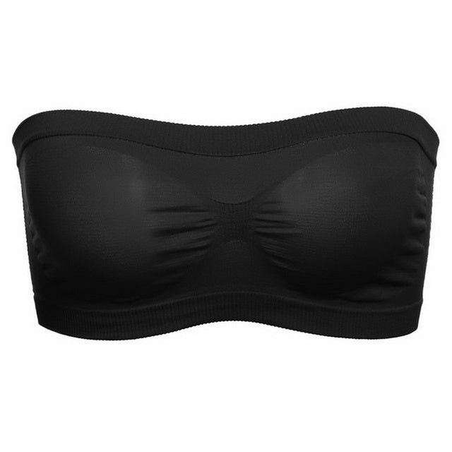 Andningsbar Mesh Tube BH Strapless Crop Tops 