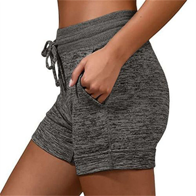 Female High Waist Pants Ladies Casual Fitness Sports Shorts