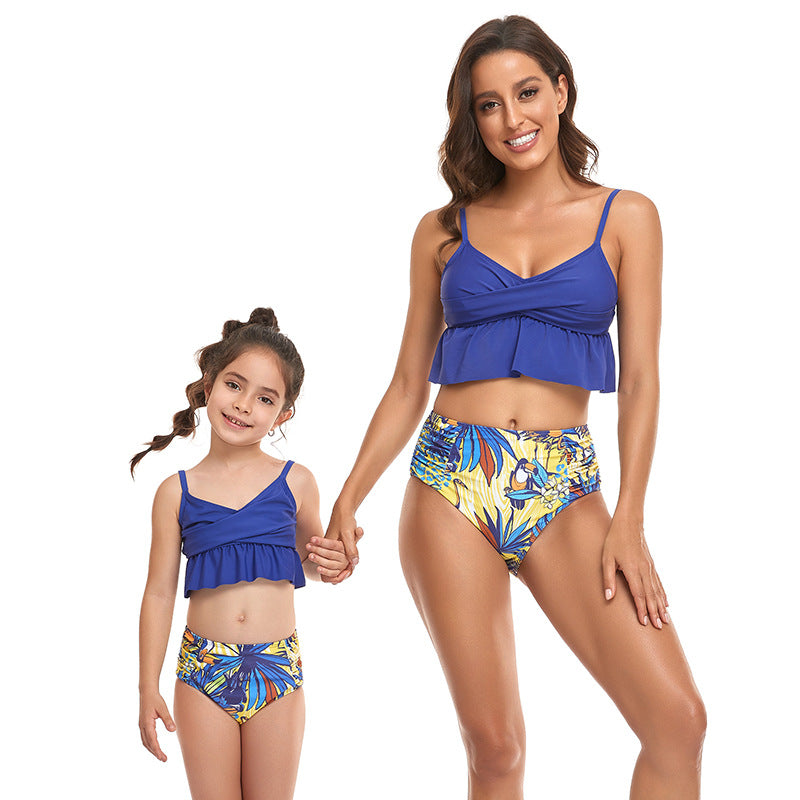 Parent-child Swimsuit Two-piece Swimsuit Family Matching Swimwear