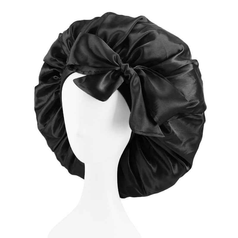 Popular Large Nightcap Satin Streamer Round Hat