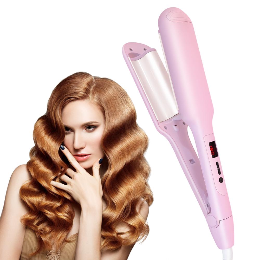 Ceramic Hair Waver Hair Curler 3 Barrels Big Wave Curling Tool