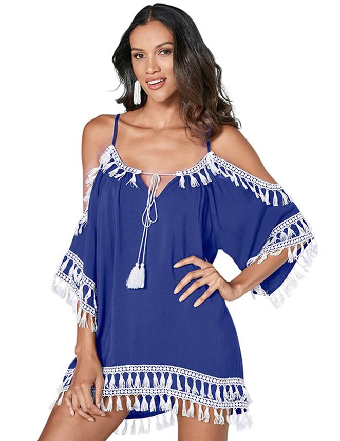 Personalized Fashionable Off Shoulder Summer Bohemian Beach Dress