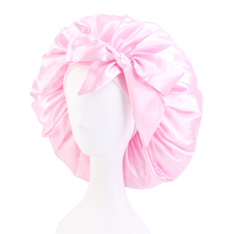 Popular Large Nightcap Satin Streamer Round Hat