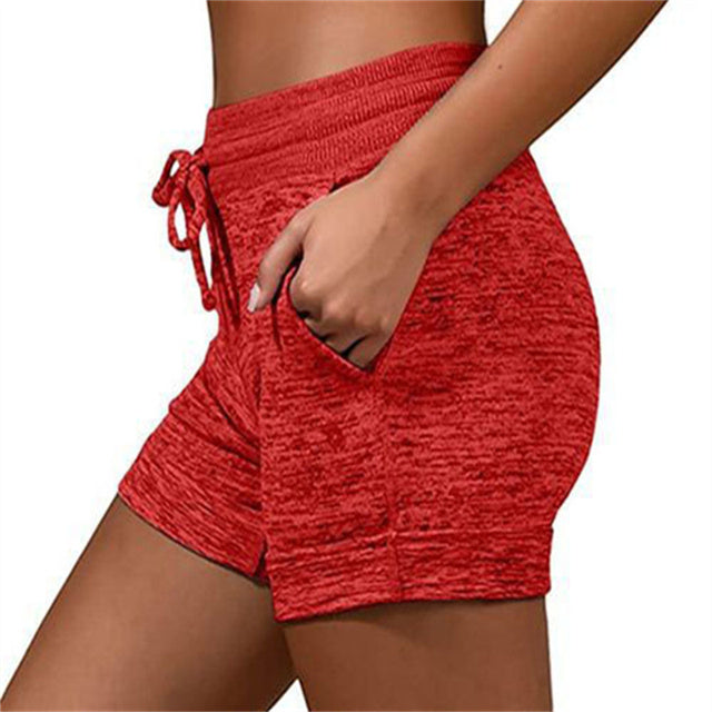 Female High Waist Pants Ladies Casual Fitness Sports Shorts