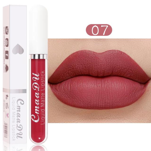 Matte Velvet Lip Gloss Liquid Lipstick Glitter Makeup Cosmetics