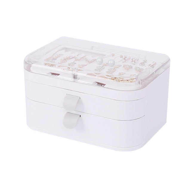 Plastic 2 Drawer Jewelry Storage Box