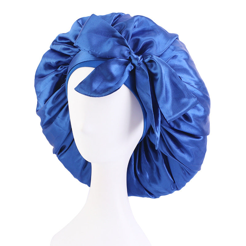 Popular Large Nightcap Satin Streamer Round Hat