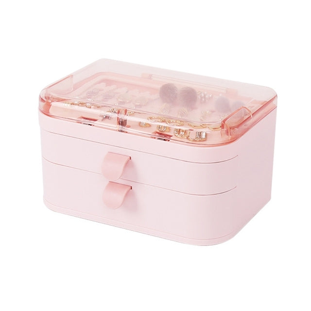 Plastic 2 Drawer Jewelry Storage Box