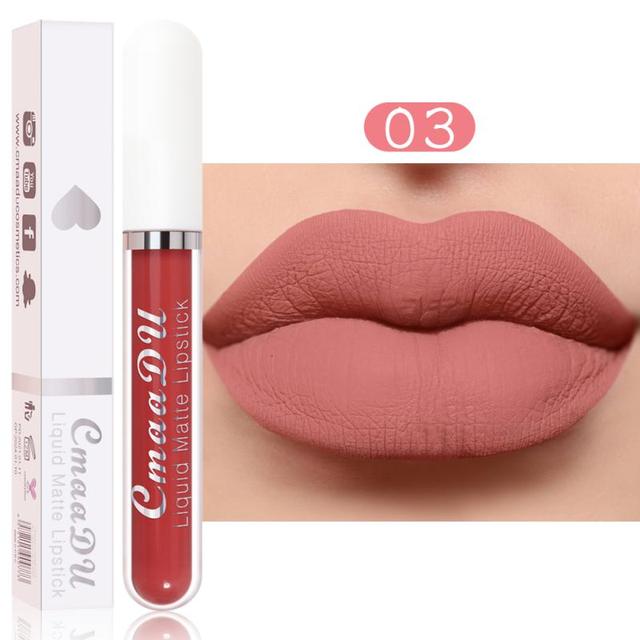 Matte Velvet Lip Gloss Liquid Lipstick Glitter Makeup Cosmetics