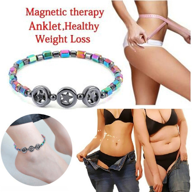 Weight Loss Magnetic Therapy Anklet Slimming Stretch Magnet Jewelry Health Anklet