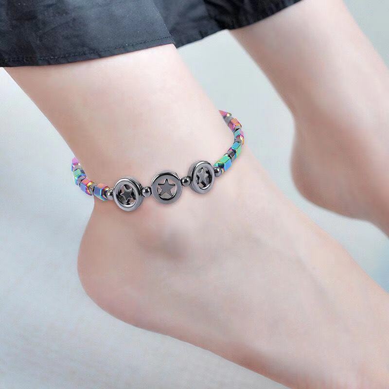 Weight Loss Magnetic Therapy Anklet Slimming Stretch Magnet Jewelry Health Anklet