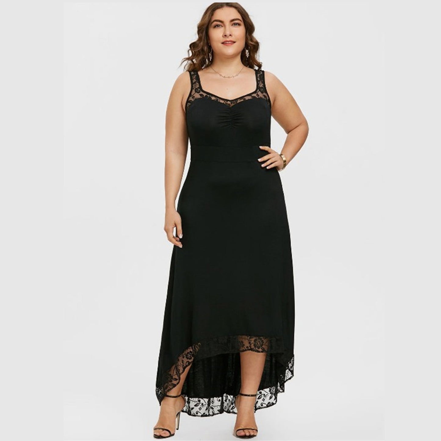 Fashion Summer Casual Plus Size Irregular Hem Dresses