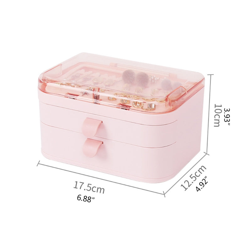 Plastic 2 Drawer Jewelry Storage Box