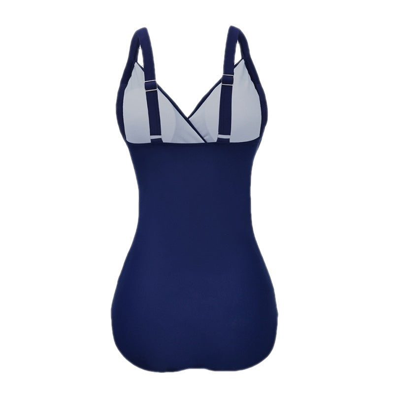 Sexy One Piece Swimsuit Women Mesh Patchwork Bathing Suits