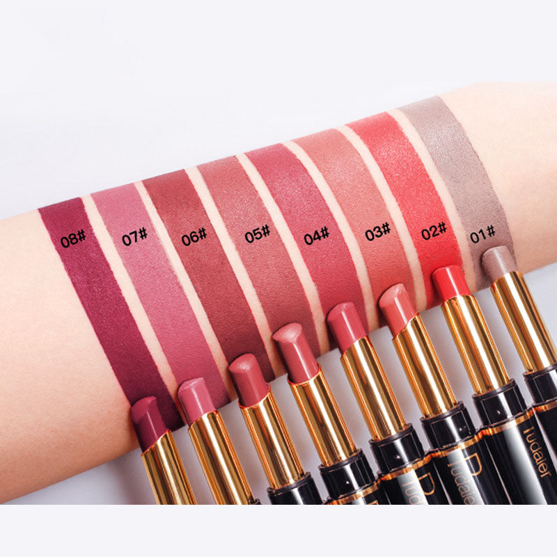 Double Head Matte Moisturizing Lipstick Lip Liner