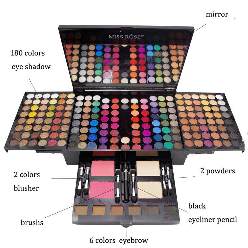 180 Colors Matte Nude Shimmer Eye Shadow Palette Makeup Kit