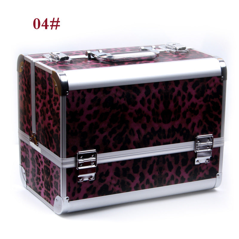 Eyeshadow Lipsticks Blush Brush Aluminum Makeup Box Set