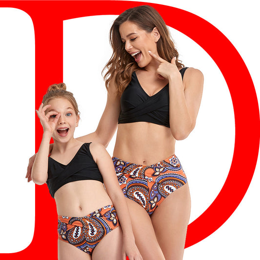 Parent-Child Swimsuit European And American Split Swimsuit